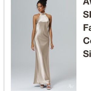 Chic Backless Champagne Dress